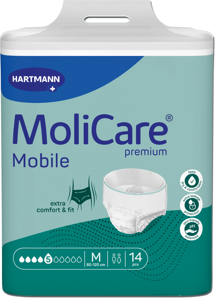 MoliCare Mobile Premium Pull Up Underwear 5 Drops Medium